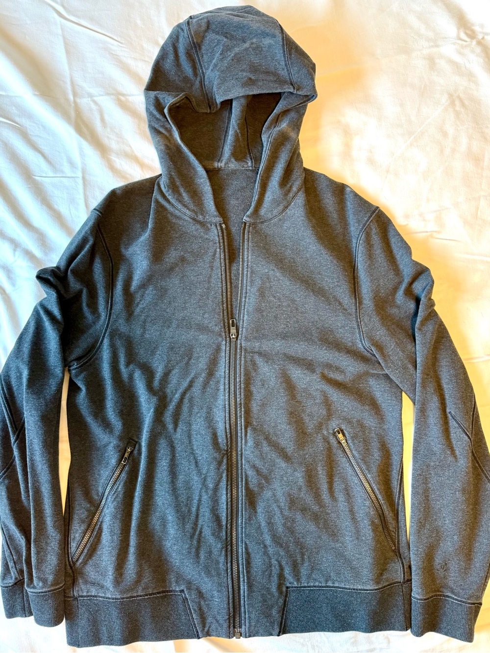 lululemon athletica Men's Full-Zip Hooded Sweater - Charcoal Gray